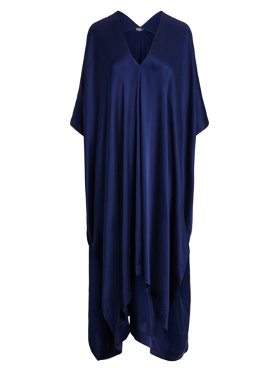 Polo Ralph Lauren Women's Heritage Silk Kaftan In Navy
