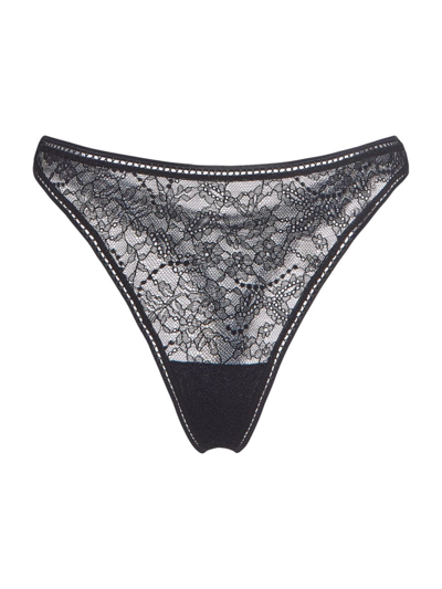 Wolford Women's Lace Thong In Black