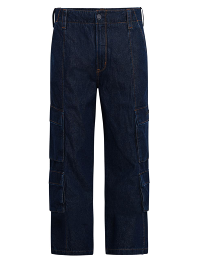 HUDSON MEN'S DENIM WIDE-LEG CARGO PANTS