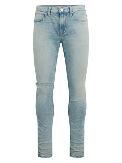 Hudson Zack Skinny Distressed Jeans In Rocker Blue