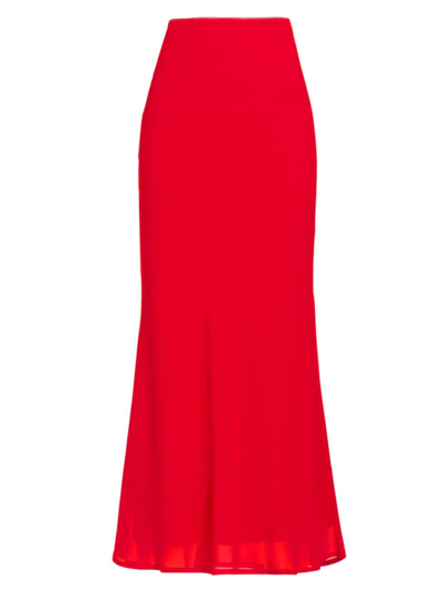 Reformation Women's Layla Bias-cut Midi-skirt In Poinsettia