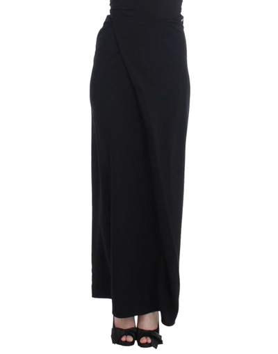 Costume National Full Length Maxi Women's Skirt In Black