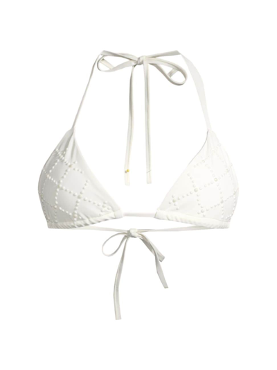 Beach Riot Women's Winona Bikini Top In Ivory Pearl