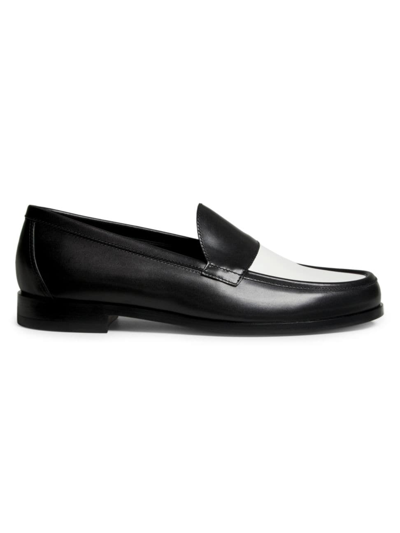 Pierre Hardy Hardy Colourblock Leather Loafers In Black White