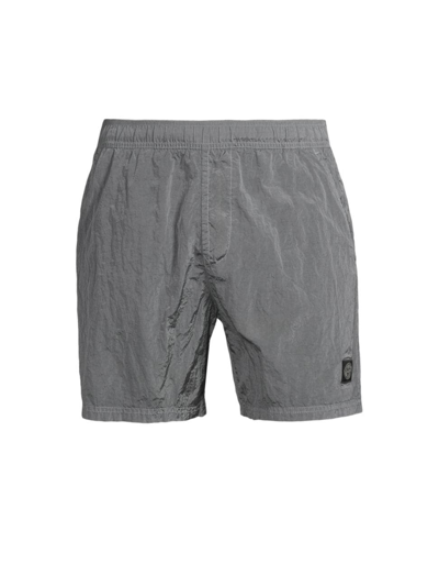 Stone Island Men's Nylon Metal Swim Trunks In Sky Blue