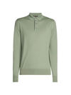 Loro Piana Men's Wish Polo In Iranian Green