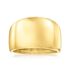 Ross-simons Italian 18kt Yellow Gold Dome Ring In Yellow