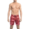 Bikkembergs Blue Polyester Swimwear In Red