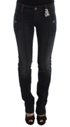Ermanno Scervino Wash Cotton Slim Fit Women's Jeans In Blue