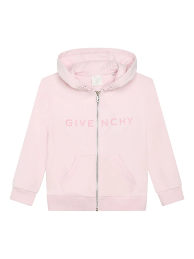 Givenchy Felpa Con Zip In Pink