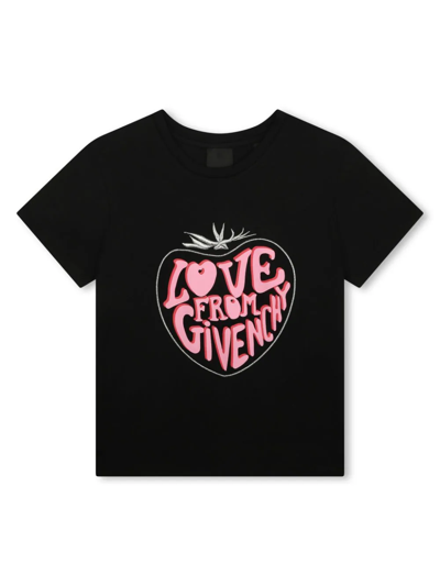 Givenchy T-shirt Con Stampa In Black
