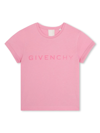 Givenchy 4g-print Cotton T-shirt In Pink