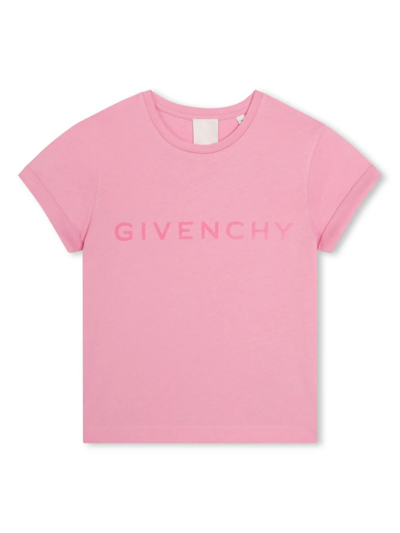 Givenchy T-shirt Con Stampa 4g In Pink