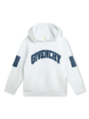 Givenchy Boys Applique Logo Hoodie In White