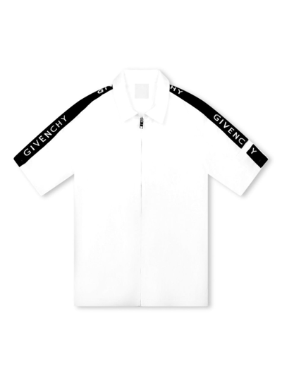 Givenchy Camicia Con Logo In White