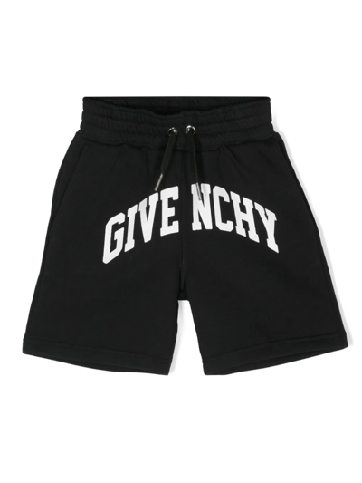 Givenchy Shorts Sportivi Con Logo In Black