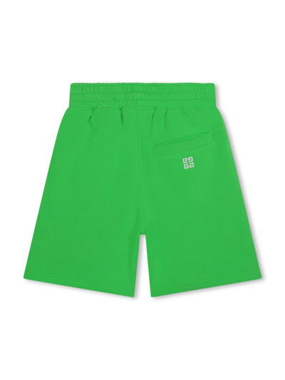 Givenchy Shorts Sportivi Con Logo In Green