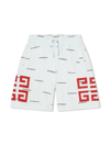 Givenchy 4g Logo-print Track Shorts In White