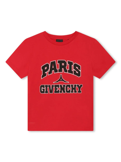 Givenchy T-shirt Con Stampa In Red