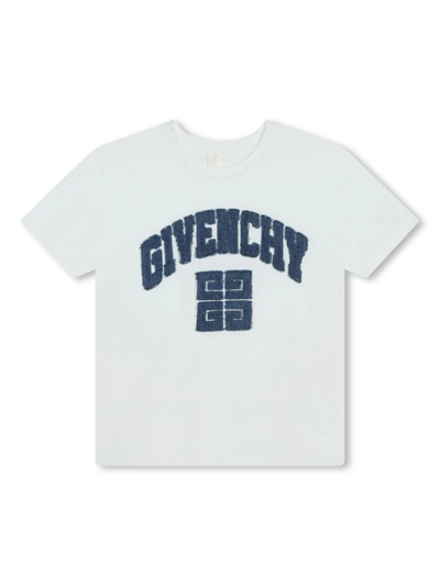 Givenchy T-shirt Con Logo Applicato In White