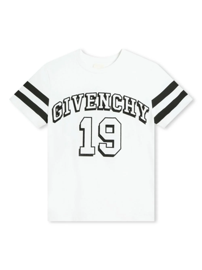 Givenchy T-shirt Con Logo Ricamato In White