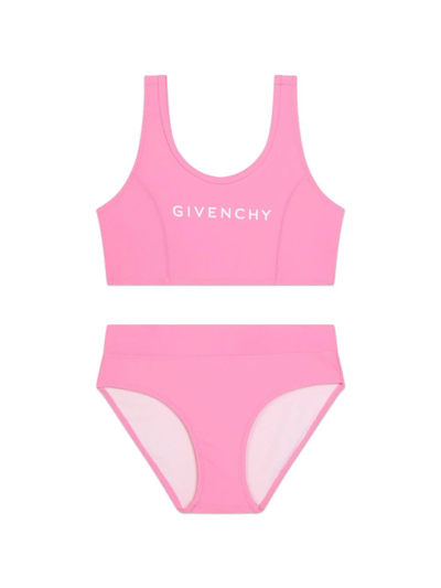 Givenchy Costume A Due Pezzi Con Logo In Pink