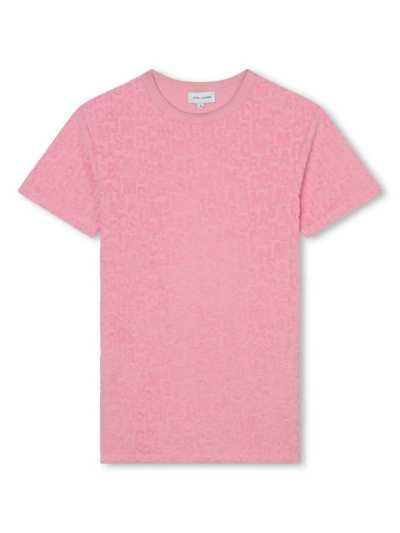 Marc Jacobs Abito Corto Jumbled Con Effetto Jacquard In Pink