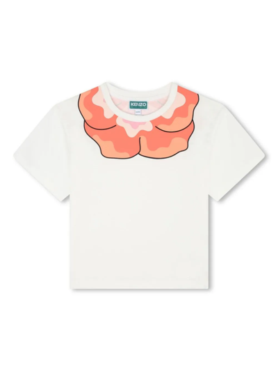 Kenzo T-shirt Boke-flower In White
