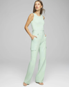 White House Black Market Petite Utility Wide-leg Pants In Sage Mint