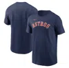 Nike Navy Houston Astros Fuse Wordmark T-shirt In Blue