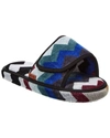 Missoni Home Cyrus Open Slipper With Tear In White