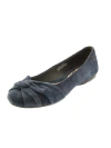 BORN LILLY WOMENS KNOT-FRONT SUEDE BALLET FLATS