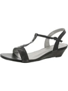 BELLINI LIVELY WOMENS FAUX LEATHER WEDGE SLINGBACK SANDALS