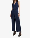 Bardot Pin Stripe Wide Leg Pants In Blue