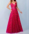 Landa Designs Prom Dress In Fuschia In Pink