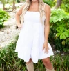 ANGIE HOLLIE TIERED SUNDRESS IN WHITE