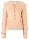 CHLOÉ KNITTED BOBBLE SWEATER,17AMP1317A62012254484