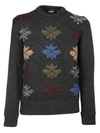 DSQUARED2 EMBROIDERED SWEATER,S71HA0743 S16159001F