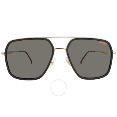 Carrera Grey Gold Mirror Navigator Men's Sunglasses  273/s 02m2/jo 59 In Black / Gold / Grey