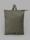 DELLE COSE DELLE COSE GREEN BAKCPACK MADE OUT OF ORIGINAL MILITARY RUBBER