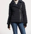 ADROIT ATELIER KIKI FITTED DOWN JACKET IN BLACK