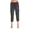 Carre Noir Gray Washed Cargo Jogger In Multi