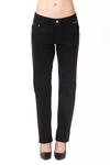 Ungaro Fever Cotton Jeans & Women's Pant In Black