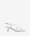 Kenneth Cole Women's Ginger Strappy Toe Ring Sandals In Silver
