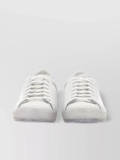 Kiton Leather Sneakers In White