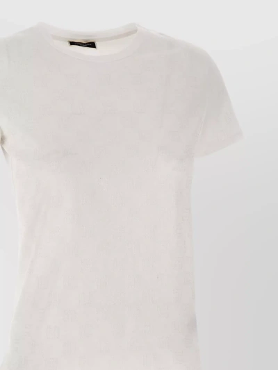 Elisabetta Franchi Logo T-shirt In White