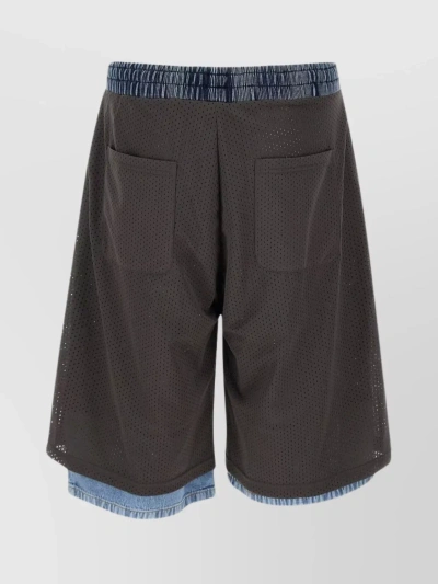 Diesel P-ecky Shorts In Grey/blue