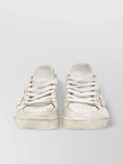 Golden Goose Ball Star Trainers In Bianco