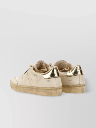 Golden Goose Soul Star Leather Sneakers In White Platinum