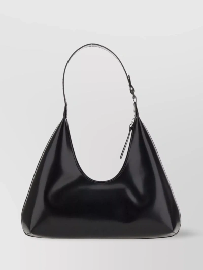 By Far Glossy Leather Shoulder Bag